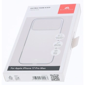 Black Rock Ultra Thin Iced, kryt pro Apple iPhone 17 Pro Max, matný průhledný