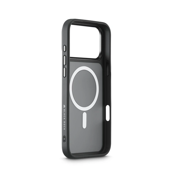 Black Rock Hybrid Case, kryt pro Apple iPhone 17 Pro Max, magnetický, matný, poloprůhledný černý