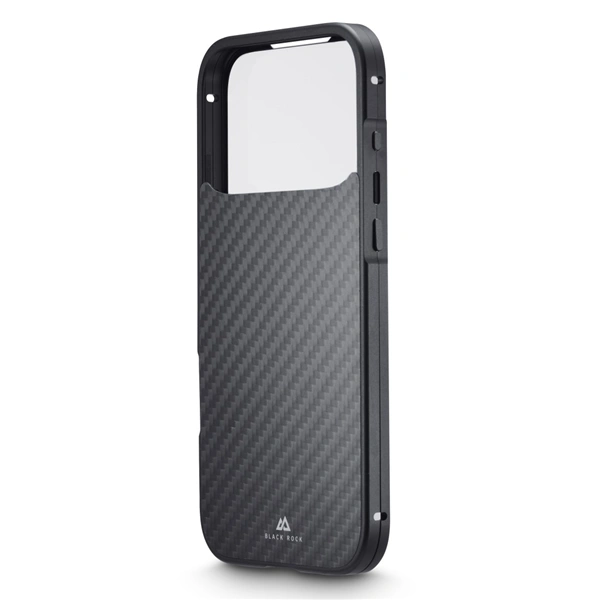 Black Rock 360° Glass, kryt pro Apple iPhone 17 Pro Max, skleněný, přední+zadní díl, karbon. úprava