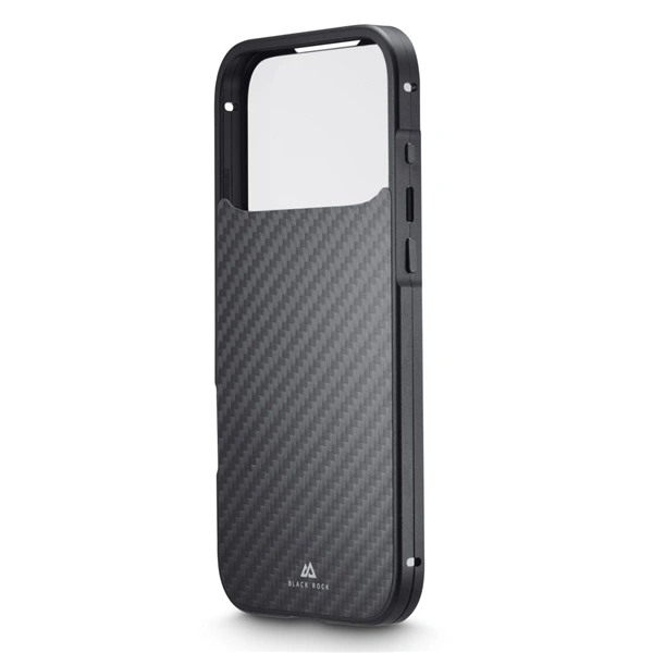 Black Rock 360° Glass, kryt pro Apple iPhone 17 Pro Max, skleněný, přední+zadní díl, karbon. úprava