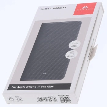 Black Rock The Classic, pouzdro-knížka pro Apple iPhone 17 Pro Max, funkce stojanu, černé