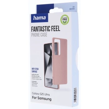 Hama Fantastic Feel, kryt pro Samsung Galaxy S25 Ultra, hebký povrch, barva nude