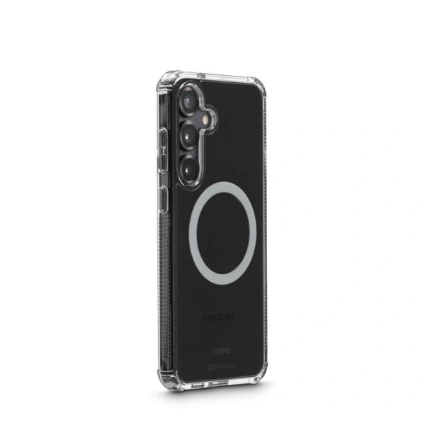 Hama Extreme Protect, kryt pro Samsung Galaxy S25, magnetický, D3O®, nežloutne, průhledný