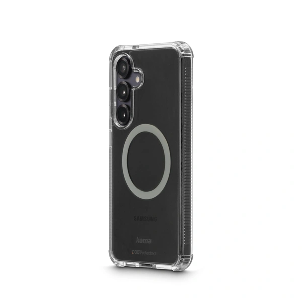 Hama Extreme Protect, kryt pro Samsung Galaxy S25, magnetický, D3O®, nežloutne, průhledný