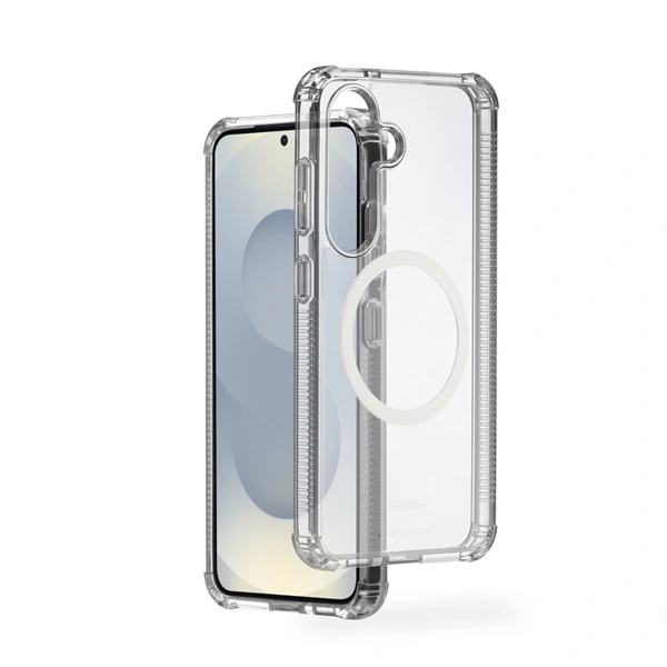 Hama Extreme Protect, kryt pro Samsung Galaxy S25+, magnetický, D3O®, nežloutne, průhledný