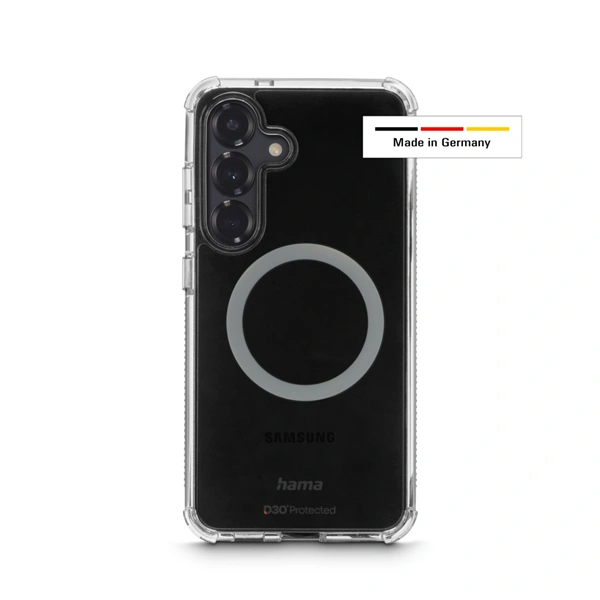 Hama Extreme Protect, kryt pro Samsung Galaxy S25+, magnetický, D3O®, nežloutne, průhledný
