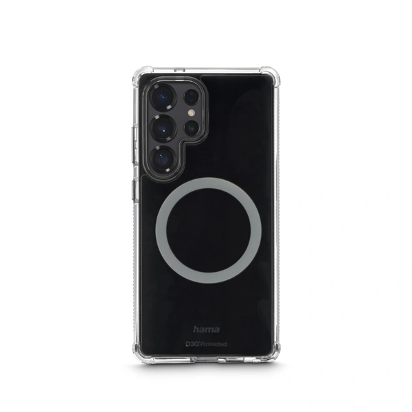 Hama Extreme Protect, kryt pro Samsung Galaxy S25 Ultra, magnetický, D3O®, nežloutne, průhledný
