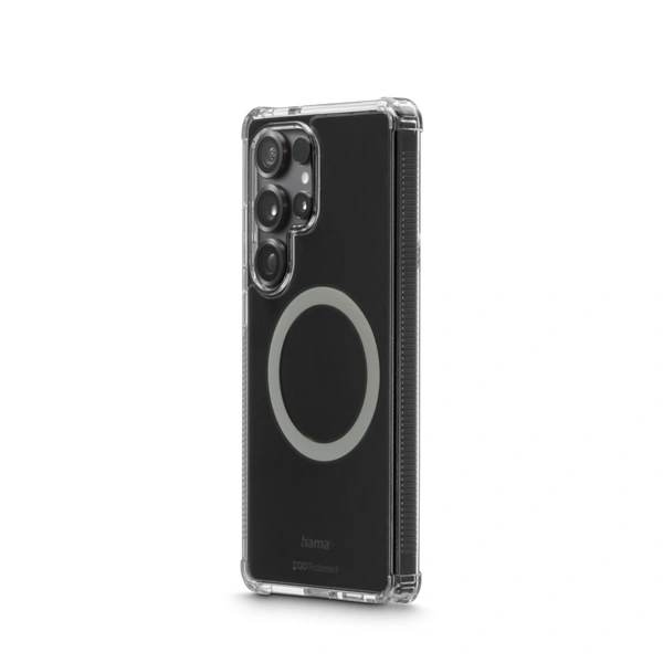 Hama Extreme Protect, kryt pro Samsung Galaxy S25 Ultra, magnetický, D3O®, nežloutne, průhledný
