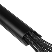 Hama cable Duct, semicircular, 100/2.1 cm, black