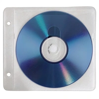 Hama obal na 2 CD/DVD, pro kroužkové pořadače, bílý, balení 50 ks (cena za balení)