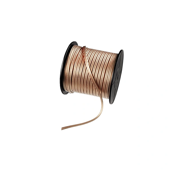 Hama loudspeaker Cable, 2x 2.5 mm (0,15), 1m, min.ord.qty./qty. 150m, transparent