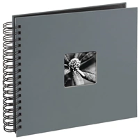 Hama album klasické spirálové FINE ART 28x24 cm, 50 stran, šedé