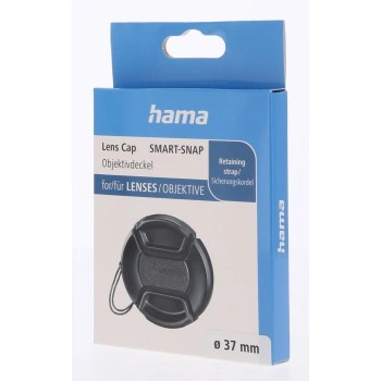 Hama krytka objektivu Smart-Snap, 37 mm