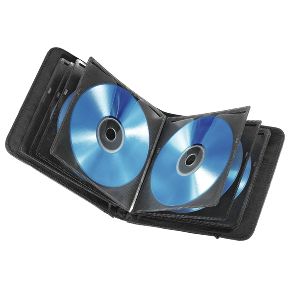 Hama Ready for Business, pouzdro pro 24 CD/DVD/Blu-ray + 6 SD/MMC/xD/MemoryStick, černé