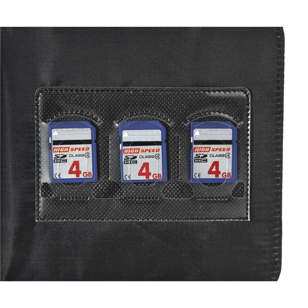 Hama Ready for Business, pouzdro pro 24 CD/DVD/Blu-ray + 6 SD/MMC/xD/MemoryStick, černé