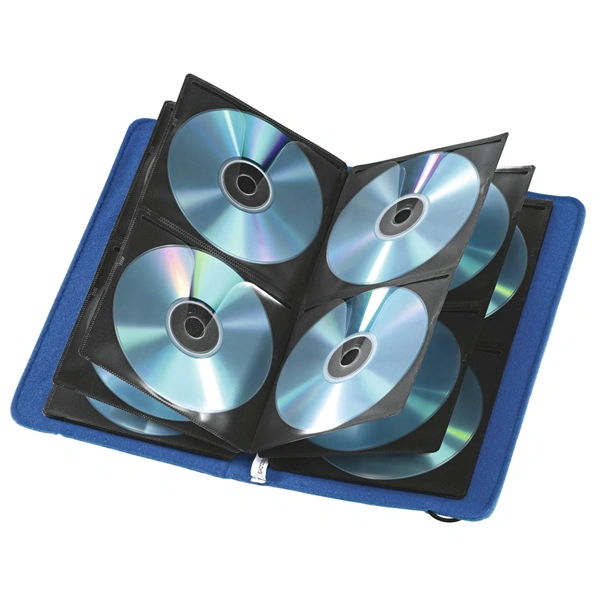 Hama Felt, pouzdro pro 48 CD/DVD/Blu-ray disků, filcové, modré