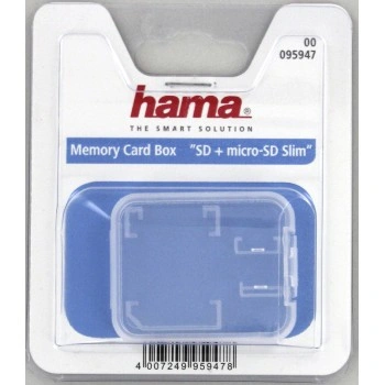 Hama pouzdro na SD a mSD kartu DuoCase, transparentní
