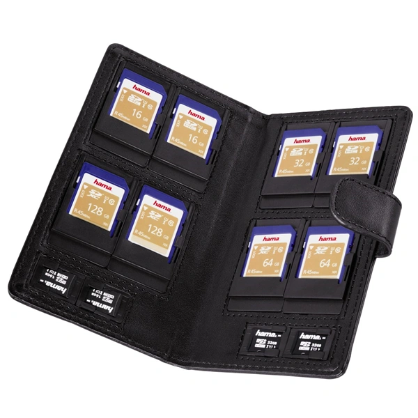 Hama pouzdro Vegas na paměťové karty SD a microSD, černá