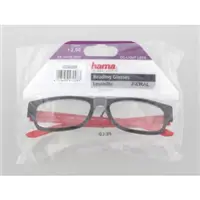Hama Filtral čtecí brýle, plastové, černé/červené, +2.5 dpt