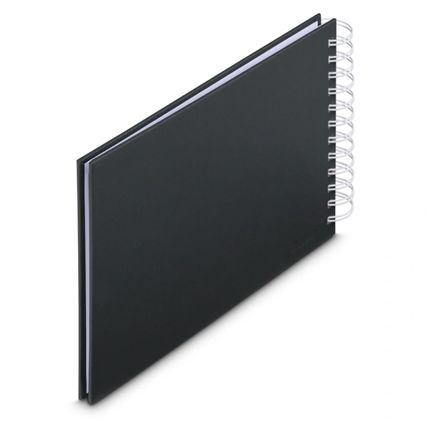 Hama album klasické spirálové FINE ART 24x17 cm, 50 stran, nová černá, bílé listy