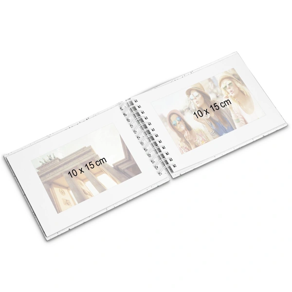 Hama album klasické spirálové FINE ART 24x17 cm, 50 stran, nová černá, bílé listy