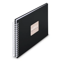 Hama album klasické spirálové FINE ART 28x24 cm, 50 stran, nová černá, bílé listy