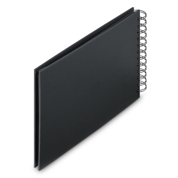 Hama album klasické spirálové FINE ART 24x17 cm, 50 stran, nová černá, černé listy