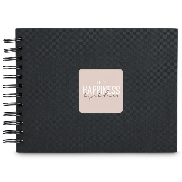 Hama album klasické spirálové FINE ART 24x17 cm, 50 stran, nová černá, černé listy