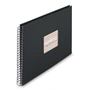 Hama album klasické spirálové FINE ART 36x32 cm, 50 stran, nová černá, černé listy