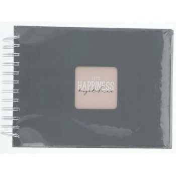 Hama album klasické spirálové FINE ART 24x17 cm, 50 stran, kamenná šedá, bílé listy