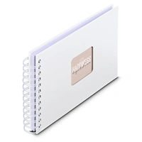 Hama album klasické spirálové FINE ART 24x17 cm, 50 stran, bílá, bílé listy