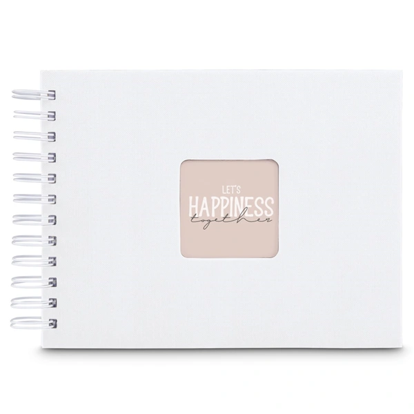 Hama album klasické spirálové FINE ART 24x17 cm, 50 stran, bílá, bílé listy