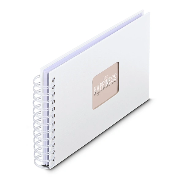 Hama album klasické spirálové FINE ART 24x17 cm, 50 stran, bílá, bílé listy