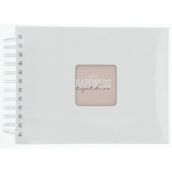 Hama album klasické spirálové FINE ART 24x17 cm, 50 stran, bílá, bílé listy