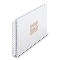 Hama album klasické spirálové FINE ART 28x24 cm, 50 stran, bílá, bílé listy