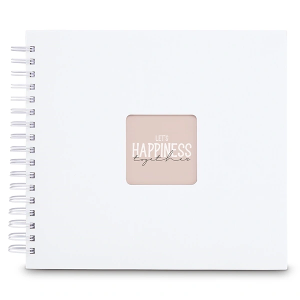 Hama album klasické spirálové FINE ART 28x24 cm, 50 stran, bílá, bílé listy