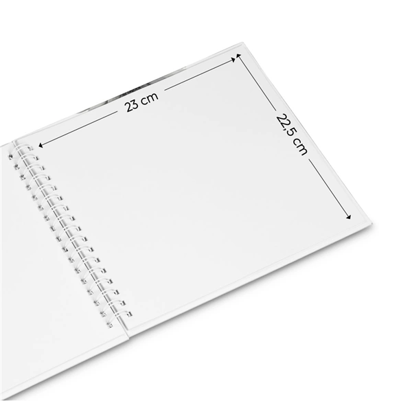 Hama album klasické spirálové FINE ART 28x24 cm, 50 stran, bílá, bílé listy