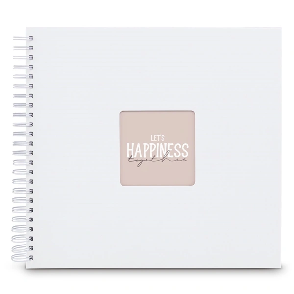 Hama album klasické spirálové FINE ART 36x32 cm, 50 stran, bílá, bílé listy