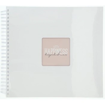 Hama album klasické spirálové FINE ART 36x32 cm, 50 stran, bílá, bílé listy