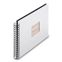 Hama album klasické spirálové FINE ART 28x24 cm, 50 stran, bílá, černé listy
