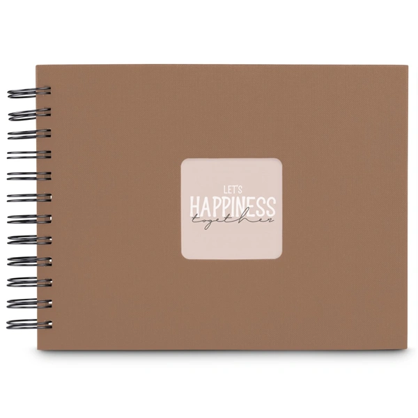 Hama album klasické spirálové FINE ART 24x17 cm, 50 stran, mousse, černé listy