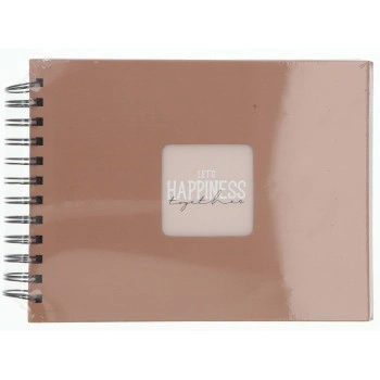 Hama album klasické spirálové FINE ART 24x17 cm, 50 stran, mousse, černé listy