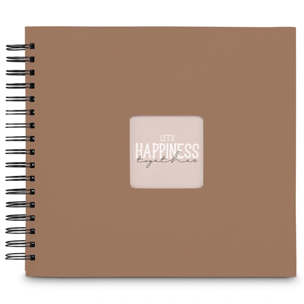 Hama album klasické spirálové FINE ART 28x24 cm, 50 stran, mousse, černé listy