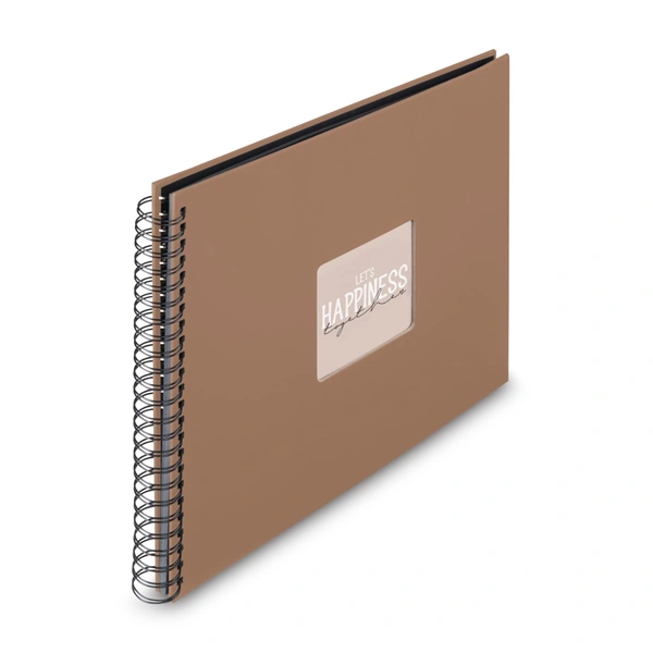 Hama album klasické spirálové FINE ART 36x32 cm, 50 stran, mousse, černé listy