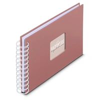 Hama album klasické spirálové FINE ART 24x17 cm, 50 stran, terra, bílé listy