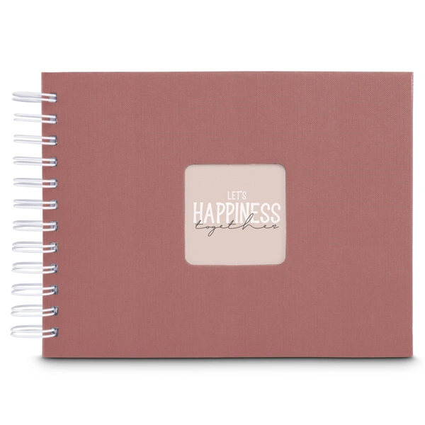 Hama album klasické spirálové FINE ART 24x17 cm, 50 stran, terra, bílé listy