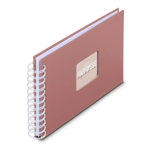 Hama album klasické spirálové FINE ART 24x17 cm, 50 stran, terra, bílé listy