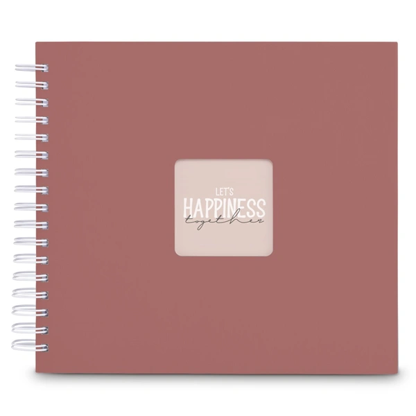 Hama album klasické spirálové FINE ART 28x24 cm, 50 stran, terra, bílé listy