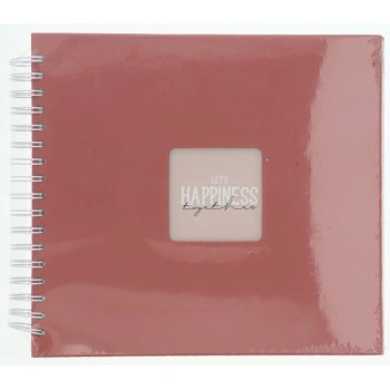 Hama album klasické spirálové FINE ART 28x24 cm, 50 stran, terra, bílé listy