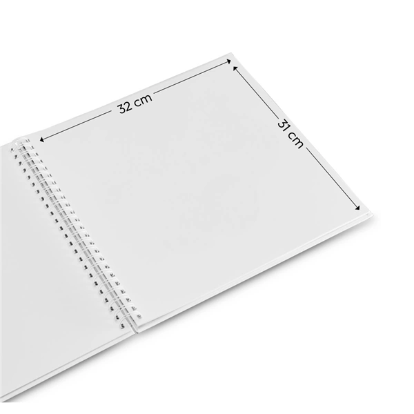 Hama album klasické spirálové FINE ART 36x32 cm, 50 stran, terra, bílé listy